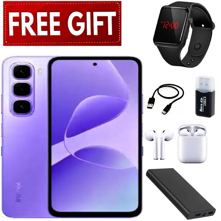NEW ARRIVALS!! Brand New Infinix Hot 60i 6.7 Inches, 8GB RAM+256GB ROM, 5000 MAh Battery, 50MP Rear & 8MP Selfie Camera, Dual SIM, Fingerprint Sensor (Side-Mounted), IPS LCD Screen + FREE GIFTS