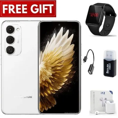 [BRAND NEW] Tecno Spark 40 Pro Plus 6.78" Curved AMOLED Screen, Upto 16GB RAM+128GB/256GB ROM, 5200mAh Battery, Android 15, 50MP+13MP Camera,45W Fast Charging,Side Fingerprint - Smartphones+Free Gifts