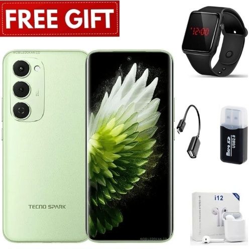 [BRAND NEW] Tecno Spark 40 Pro Plus 6.78" Curved AMOLED Screen, Upto 16GB RAM+128GB/256GB ROM, 5200mAh Battery, Android 15, 50MP+13MP Camera,45W Fast Charging,Side Fingerprint - Smartphones+Free Gifts