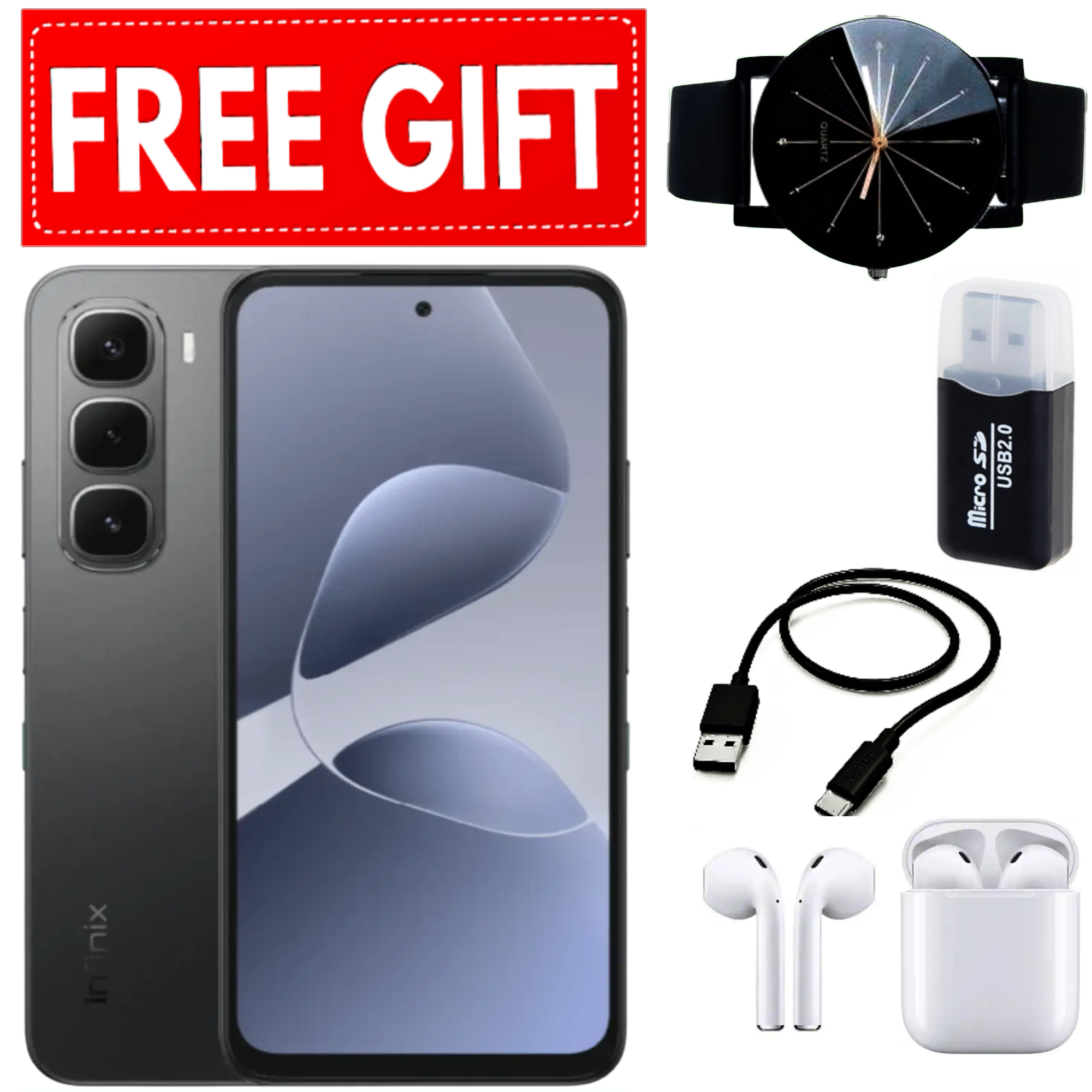 NEW ARRIVALS!! Brand New Infinix Hot 60i 6.7 Inches, 6GB/8GB RAM+128GB/256GB ROM, 5000 MAh Battery, 50MP Rear & 8MP Selfie Camera, Dual SIM, Fingerprint Sensor (Side-Mounted), LCD Screen + FREE GIFTS