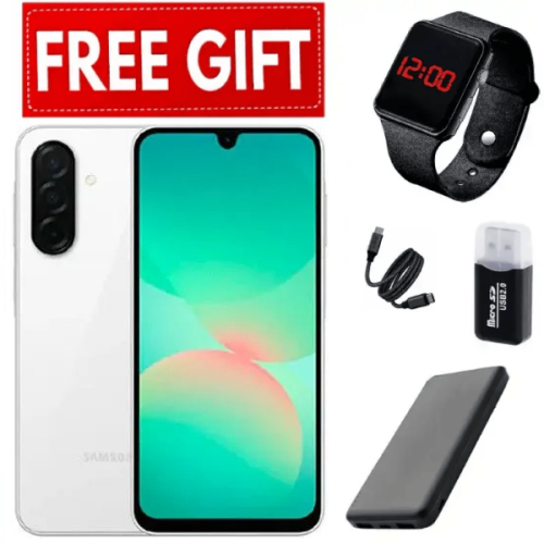 [NEW ARRIVALS] Samsung Galaxy A26 5G 6.7" AMOLED Display, 6GB RAM+128GB ROM, 5000mAh Battery, 50MP Rear & 13MP Front Cameras, Android 15, Dual SIM, Side Fingerprint, 25W Charger - Smartphones+FREEBIES