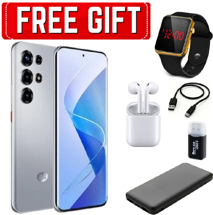 DISCOUNT DEALS!! ITEL S26 ULTRA: 6.78" Curved Gorilla Glass | Upto 16(8+8)GB RAM+256GB ROM | 6000mAh Battery | 50MP Rear & 32MP Selfie Camera | Android 15 | Dual SIM | Side-Fingerprint | FREE GIFTS