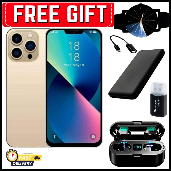 NEW ARRIVAL DEALS!!! Corn C16 Pro Max 6.6" Screen 64GB ROM+5GB (2+3 expanded)GB RAM, 5000mAh Battery, 13MP main & 8MP selfie camera, Finegrprint+Face Unlock, Android - Smartphones+FREE GIFTS
