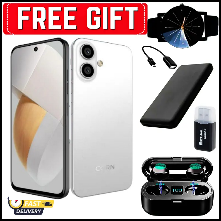 NEW ARRIVAL DEALS!!! CORN C17 MAX 6.67" Screen 64GB ROM+5GB (2+3 expanded)GB RAM, 5000mAh Battery, 13MP main & 8MP selfie camera, Finegrprint+Face Unlock, Android 12, Type C - Smartphones+FREE GIFTS