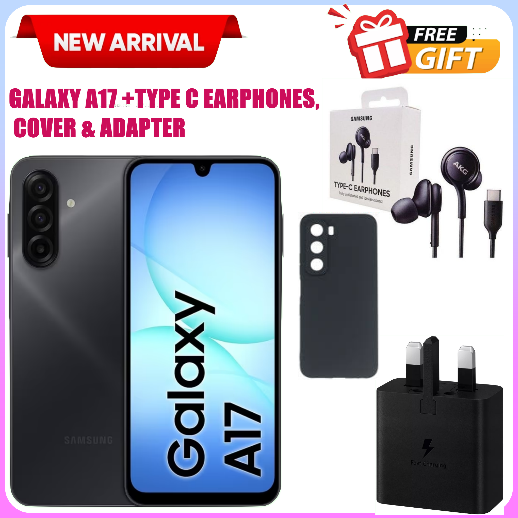 LIMITED TIME OFFERS!!! SAMSUNG GALAXY A17 128GB/256GB ROM Storage + 4/6/8GB RAM 6.7" Super AMOLED Display 50MP TripleSamsung A17, A17 samsung  Smart Phones+ FREEBIES