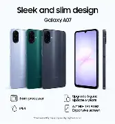 BLACK FRIDAY DEALS!! Samsung Galaxy A07 6.7" IPS LCD Screen, 4GB RAM+64GB ROM, 5000mAh Battery, 50MP Rear & 8MP Front Cameras, Android 15, Dual SIM, 25W Fast Charger, Side Fingerprint - Smartphones