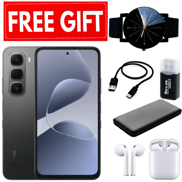 DISCOUNT DEALS!! Infinix Hot 60i 4GB RAM+128GB ROM - 6.7" 120Hz Screen, 4G, Dual SIM, 5160mAh Battery, 45W Charging 50MP Main+8MP Selfie Camera, Side-Fingerprint, Android 15 - Smartphones+FREE GIFTS