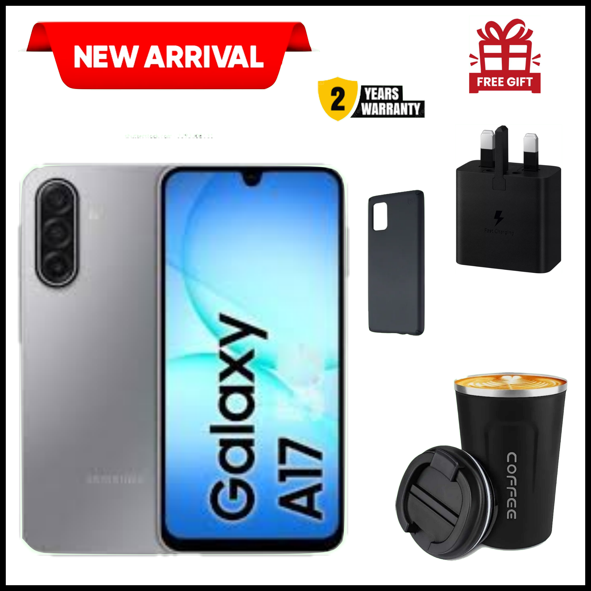 LIMITED TIME OFFERS!! SAMSUNG GALAXY A17 128GB/256GB ROM Storage + 4/6/8GB RAM 6.7" Super AMOLED Display 50MP Triple Camera Android 15Samsung A17, A17 samsung  Smart Phones+ FREEBIES