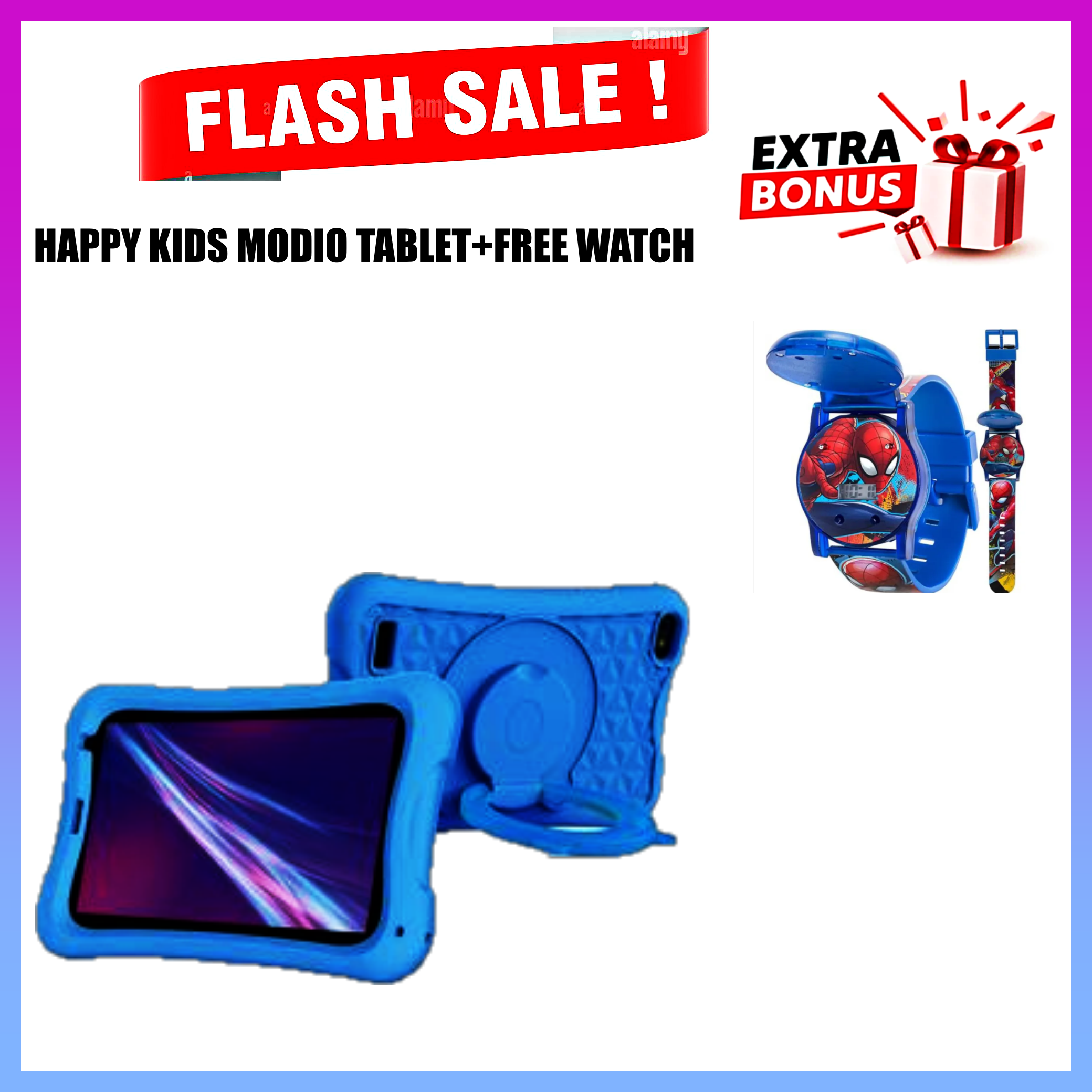 FLASHSALE DEALS!!Modio M730 , 5G Tablet, Rubber lining, Kids Android Tablets PC M730Screen: 7 inches TFT –4000mAh-5G-SINGLE SIMCARD SLOT Android 10-RAM / ROM: 6GB / 256 GB-Camera: 0.5MP + 2.0 MP