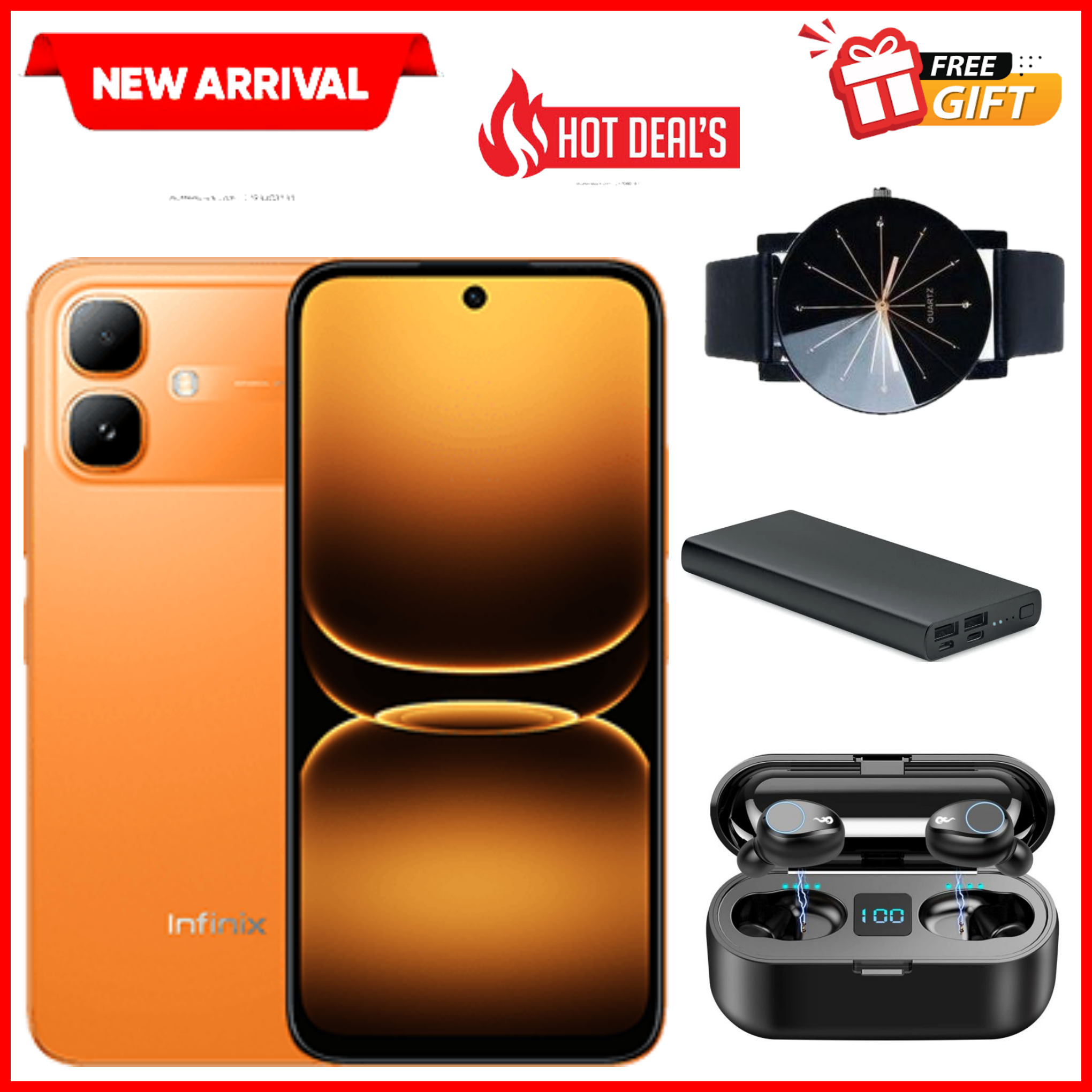 NEW ARRIVAL DEALS!! Infinix Smart 20 128GB+4GB 6.67" 120Hz Display Dual Speakers Dual SIM 4.5G Slim Phone 5200mAh Battery 15W Charging IP64 Fingerprint Lock Android 16 NFC One-Tap AI Smart Phones