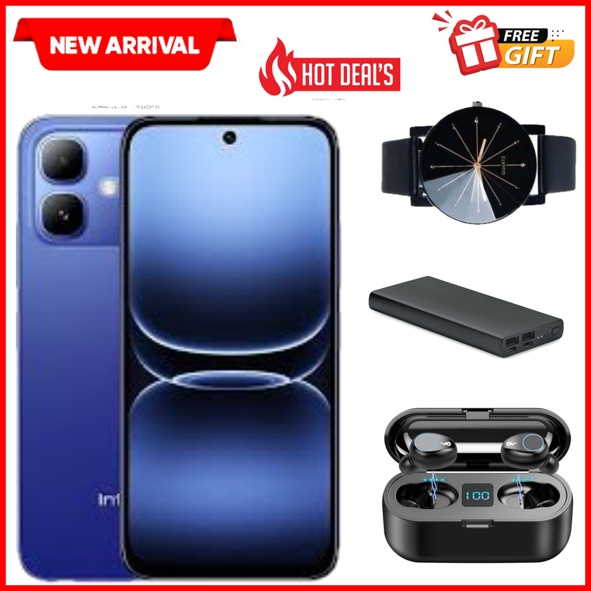 NEW ARRIVAL DEALS!! Infinix Smart 20 128GB+4GB 6.67" 120Hz Display Dual Speakers Dual SIM 4.5G Slim Phone 5200mAh Battery 15W Charging IP64 Fingerprint Lock Android 16 NFC One-Tap AI Smart Phones