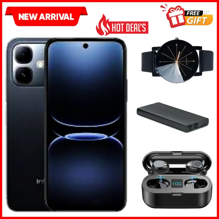 NEW ARRIVAL DEALS!! Infinix Smart 20 128GB+4GB 6.67" 120Hz Display Dual Speakers Dual SIM 4.5G Slim Phone 5200mAh Battery 15W Charging IP64 Fingerprint Lock Android 16 NFC One-Tap AI Smart Phones