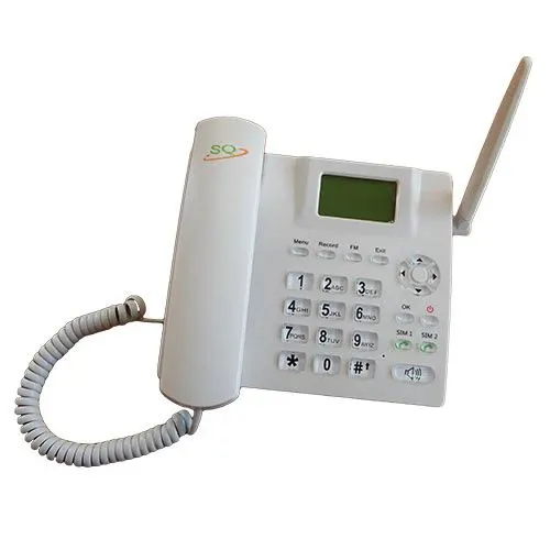 FLASH SALE!! SQ LS930 Desktop Wireless Phone:GSM Voice Call Function | Dual SIM | 2000mAh Battery | 6-Speed Dial Keys | SMS Support | FM Radio | MP3/MP4 Support | 200 Phone Entries | Landline Phone