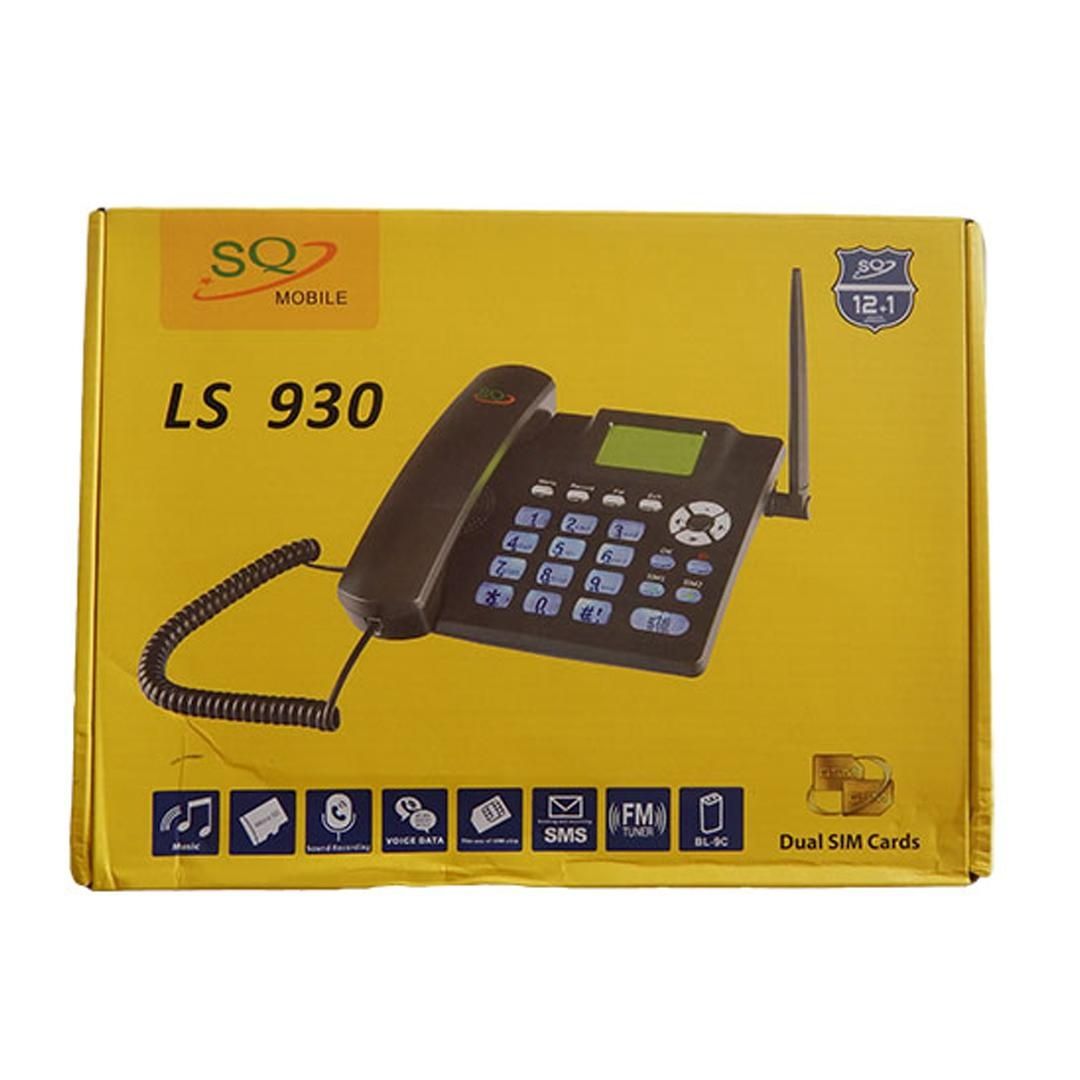 HOT DEALS!! SQ LS930 Desktop Wireless Phone:GSM Voice Call Function | Dual SIM | 2000mAh Battery | 6-Speed Dial Keys | SMS Support | FM Radio | MP3/MP4 Support | 200 Phone Entries | Landline Phone