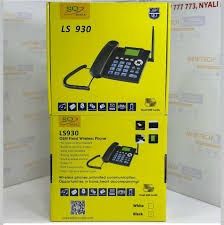 HOT DEALS!! SQ LS930 Desktop Wireless Phone:GSM Voice Call Function | Dual SIM | 2000mAh Battery | 6-Speed Dial Keys | SMS Support | FM Radio | MP3/MP4 Support | 200 Phone Entries | Landline Phone