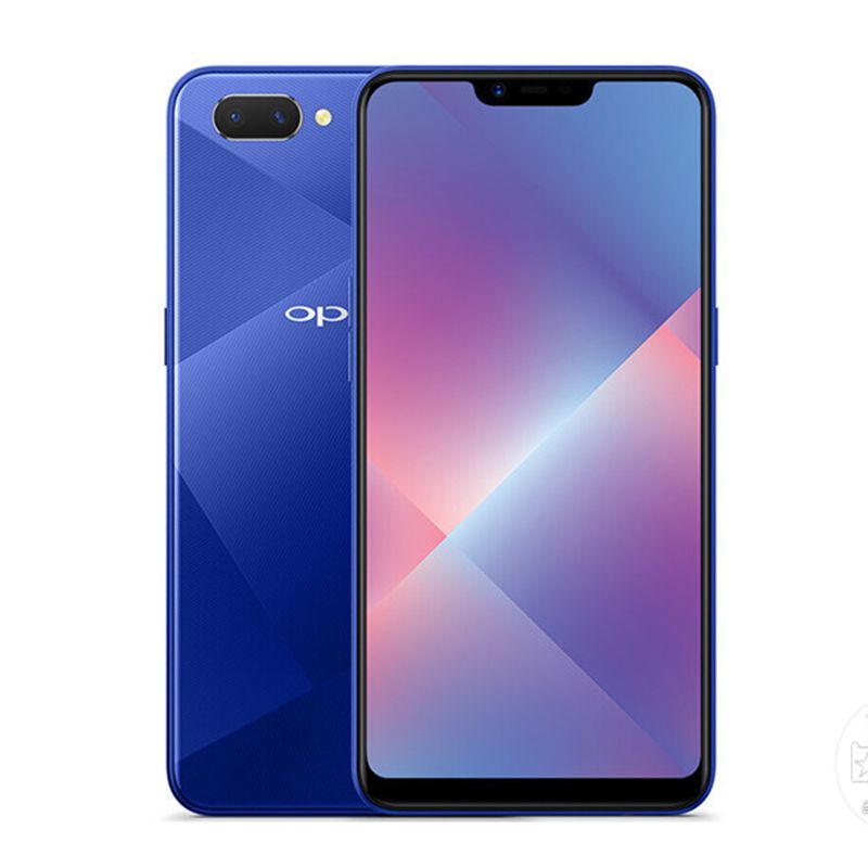 Refurbished    phones   oppo  A5   smart phone 4+64GB fingerprint free unlocking 6.2 inch supports 2G/3G/4G network dual card dual standby   13MP+8MP  4230mAh blue  4+64GB