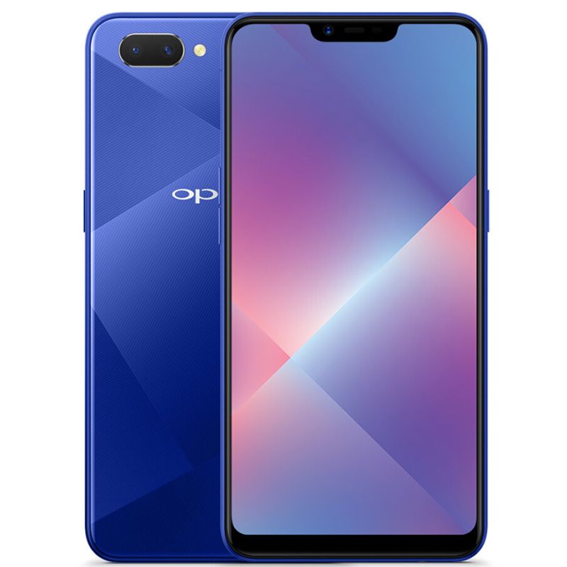 Refurbished    phones   oppo  A5   smart phone 4+64GB fingerprint free unlocking 6.2 inch supports 2G/3G/4G network dual card dual standby   13MP+8MP  4230mAh blue  4+64GB