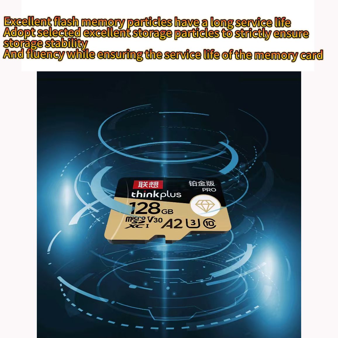 Lenovo ThinkPlus 16GB Memory Card PRO A2 U3 V30 dilass10 TF Memory Card for Recorder Camera Smart Phone TabletComputerDroneActionCamera Game Machine Be Comm