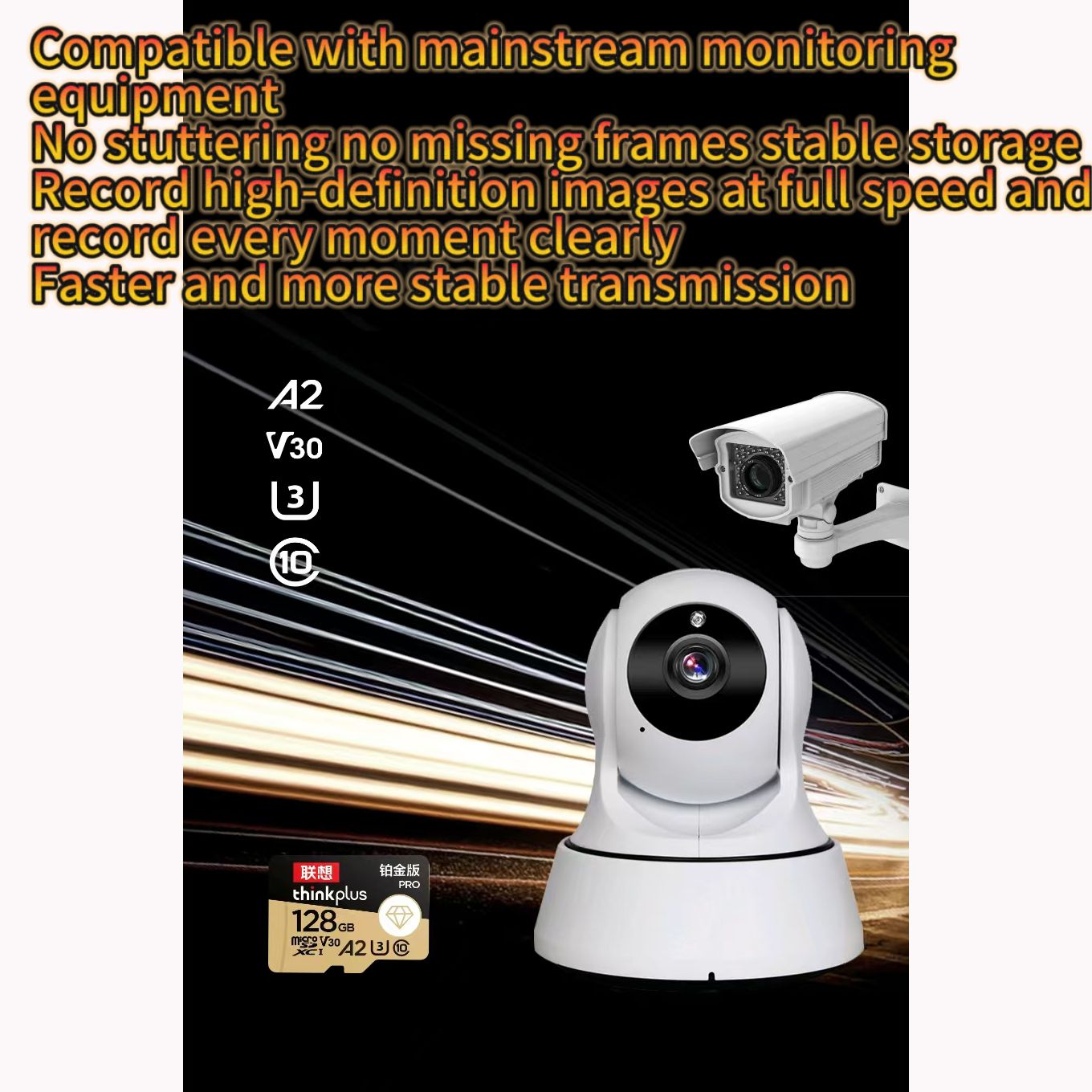 Lenovo ThinkPlus 128GB Memory Card PRO A2 U3 V30 dilass10 TF Memory Card for Recorder Camera Smart Phone TabletComputerDroneActionCamera Game Machine Be Comm