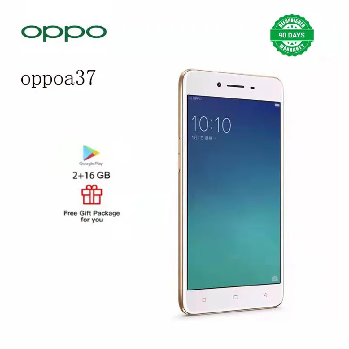 Refurbished  phones oppo  a37   Smartphone  100% original 16GB + 2GB Smartphone 5.0 mp +8.0 mp  2630 mAh 1920X1080   Single Card Smart Phone