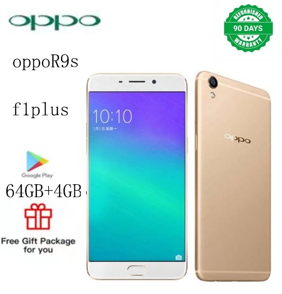 Refurbished phones  oppo  r9s  smart phoneF1plus 4GB + 64gb16mp + 16mp3010mah2g / 3G / 4G  Dual Card Single Stay  Lockless  Rose Gold color   Smartphone