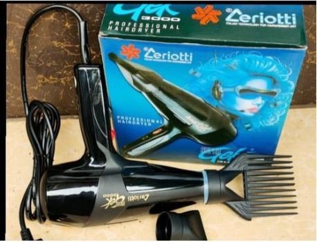 Ceriotti Saloon Hair Blow Dryer SUPER GEK 3000 Constant Reliable Heat Can Be Used For Long Hours Recommended For All Ages