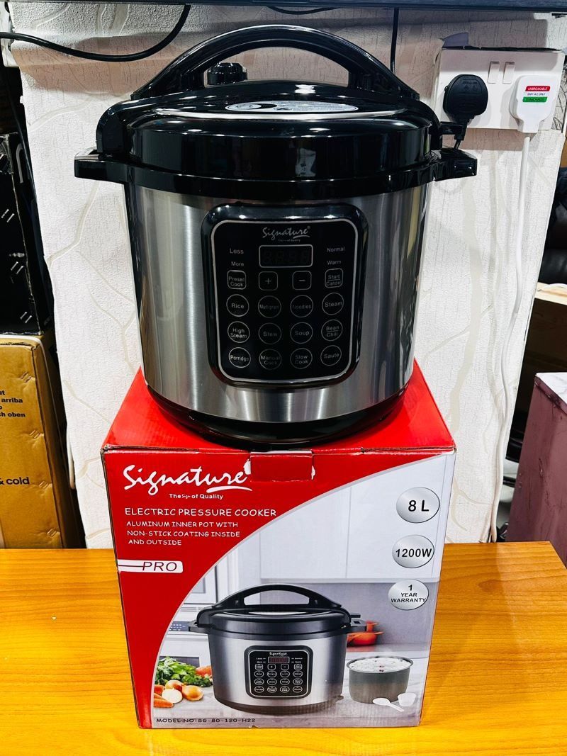 Signature 8L Electric Pressure Cooker ( SG-80-120-H22 ) with 1200W