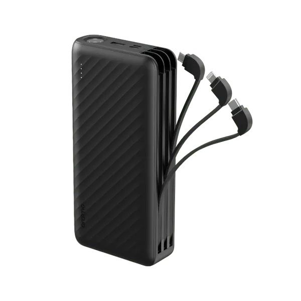 RESTOCKED Oraimo Traveler Link 27 OPB-P5271 - 27,000mAh 12W Power Bank with Built-in Lightning, Type C & Micro USB Cables - Ultimate Portable Charging Solution