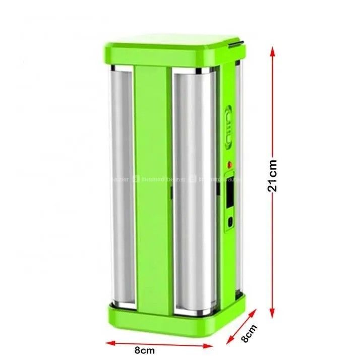 4 Tube Rechargeable Solar Emergency Lantern | 80 SMD 360° Lighting, 12-Hour Continuous Power, 2200 mAh Battery | Ideal for Home, Camping, Outdoor Use