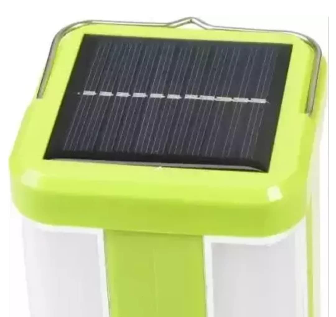 4 Tube Rechargeable Solar Emergency Lantern | 80 SMD 360° Lighting, 12-Hour Continuous Power, 2200 mAh Battery | Ideal for Home, Camping, Outdoor Use