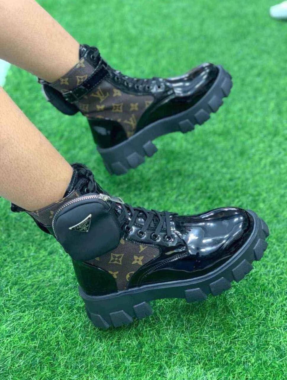 Generic Women's Designer Ankle Boots  Prada & LV Luxury Footwear for Style & Comfort Shoes