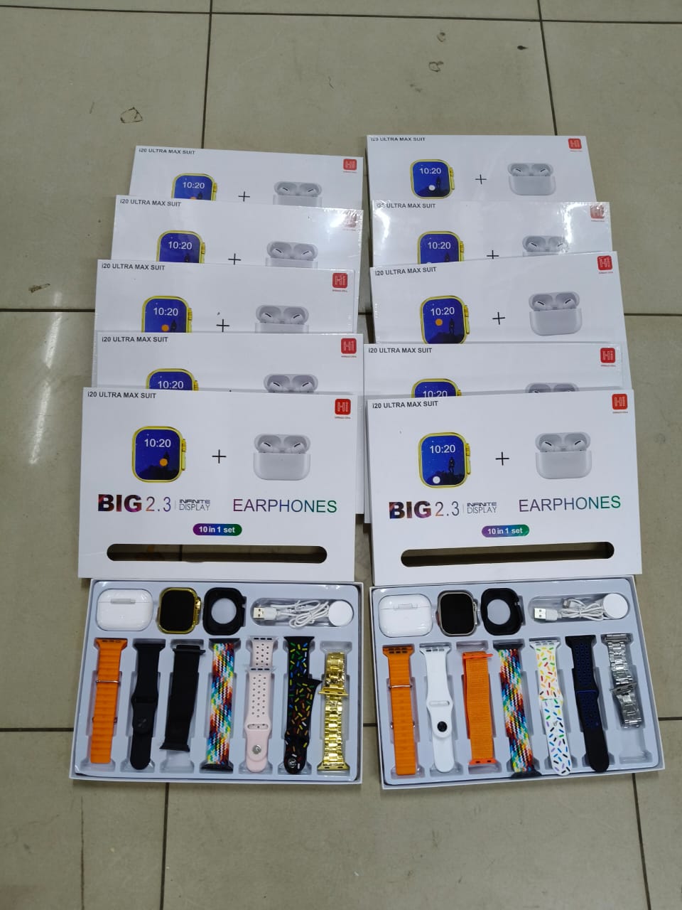 i20 Ultra Max Suit 12-in-1 Smart Watch – BT Calling, Health Tracking, 7 Straps & More!