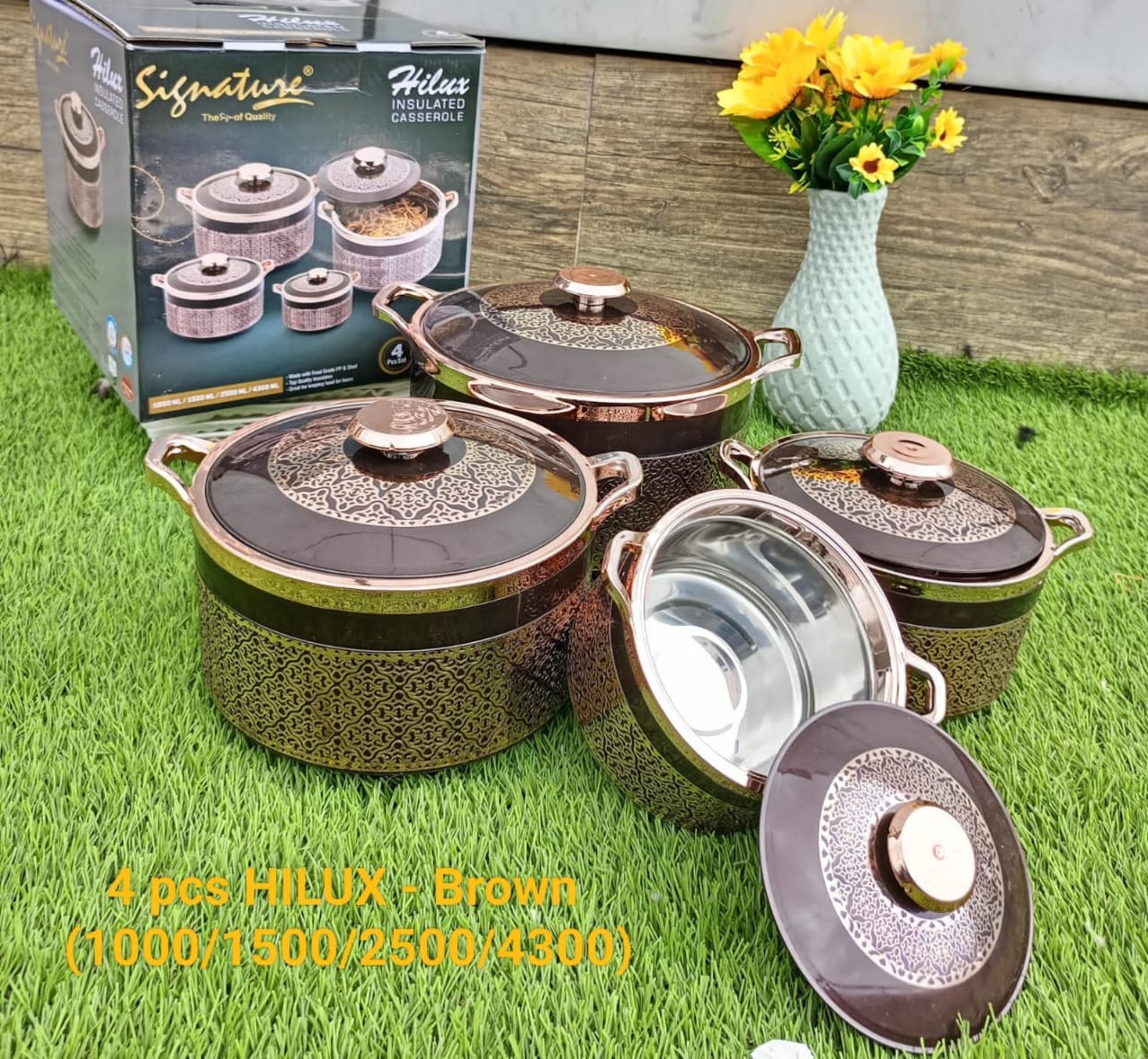 SIGNATURE Hilux 4-Piece Hot Pot Set – Durable, Stylish & Perfect for Every Meal