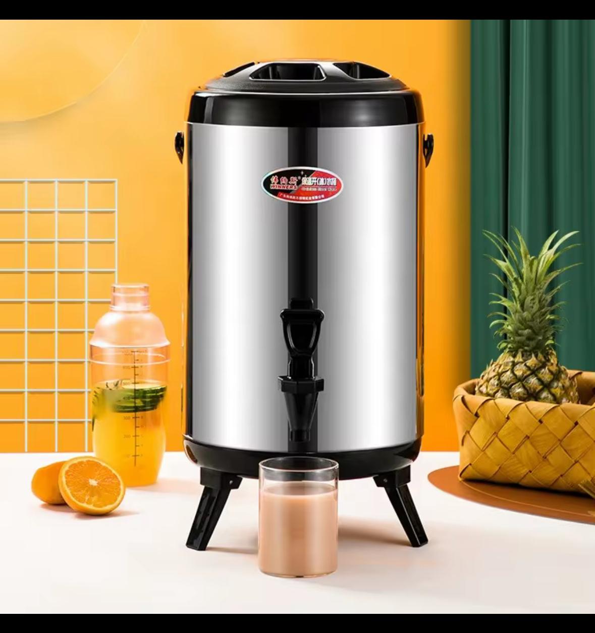 10 Liters Insulated Beverage Dispenser, 304 Food Grade Stainless Steel Insulated Thermal Hot And Cold Coffee Carafe,Drink Dispenser With Spigot, Ideal For Hot Water, Tea, Coffee, Milk, Juice, MULTICOL