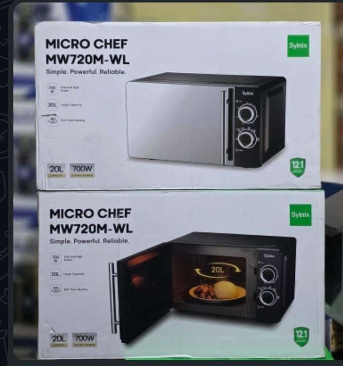 Syinix Manual Microwave 20L Compact Design For Effortless Cooking & Everyday Joy