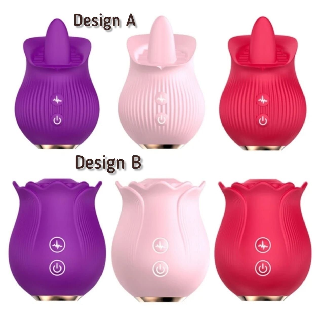 The ROSE Vibrator Tongue & Sucker Stimulator With 12 Modes For Intense Pleasure, Confidence & Rechargeable Comfort
