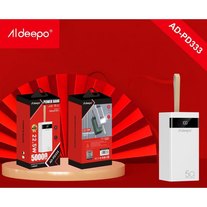 ALDEEPO POWER BANK 22.5W | AD-PD333 50000mAh | GERMAN TECHNOLOGY | SUPERFAST CHARGING