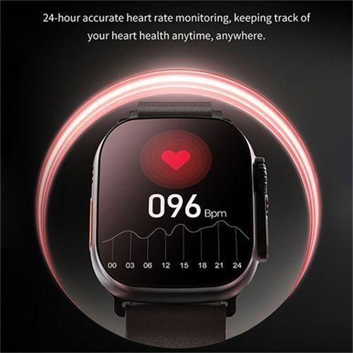 T900 Ultra smart watch |2.1 Inch Full Touch Screen Smart Watch - Sport Fitness Call - Black