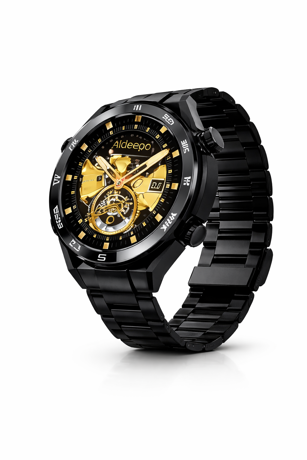ALDEEPO PRO SERIES -W12 SMART WATCH | ⁠Bluetooth Calling | Step count | ⁠Heart rate monitor |  ⁠Stop watch | Find phone | Music Control
