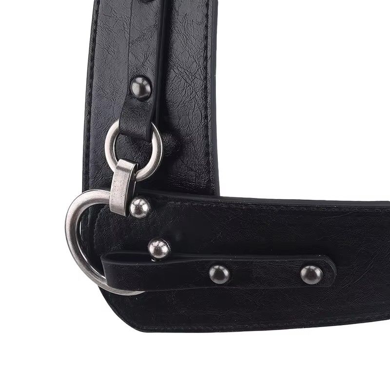 Fashion Gold Semi-Circular Buckle Wide Belt Female Brown/Black/Wine Red Pu Leather Waist Belts For Women Dress Pants Brand New