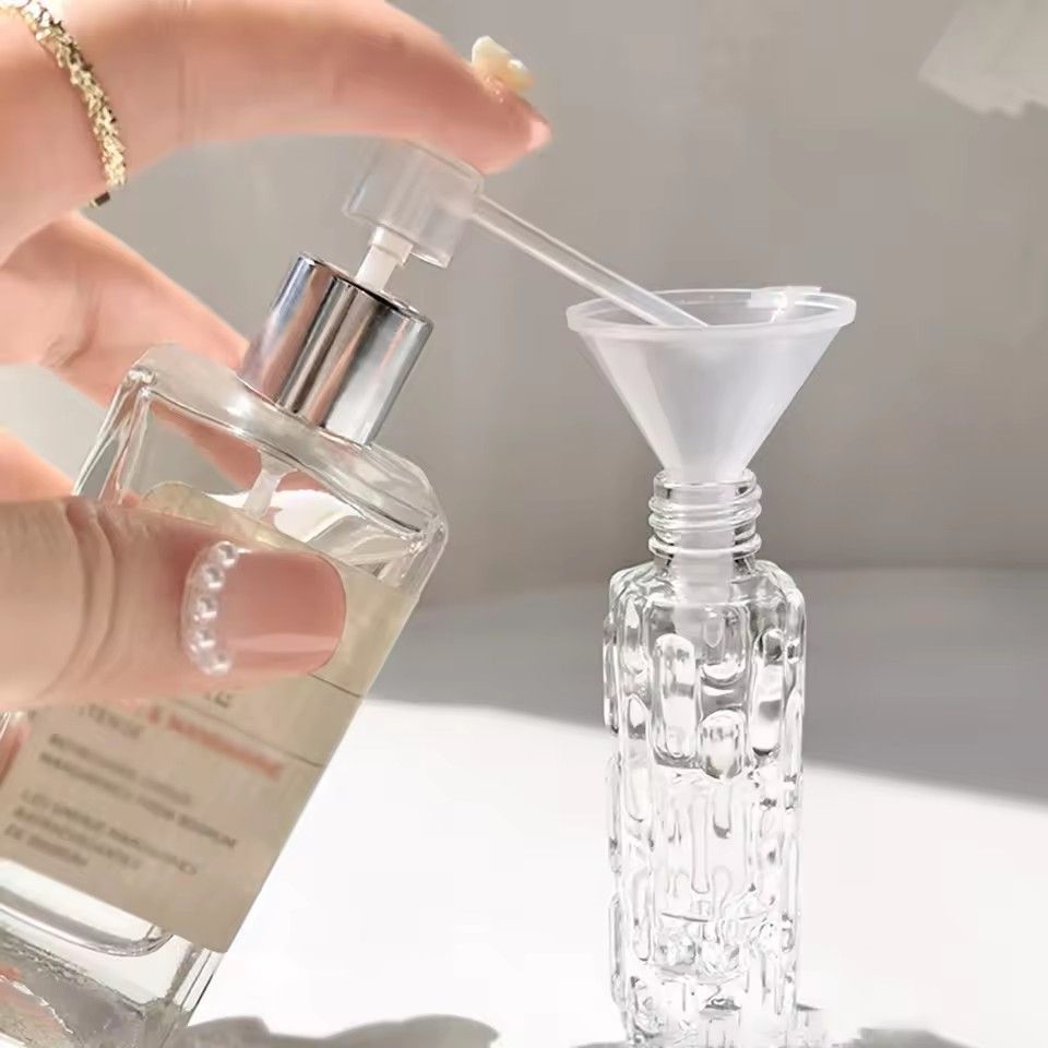 1pc-10ml glass perfume spray bottle Aluminum spray head perfume dispenser bottle press empty bottle