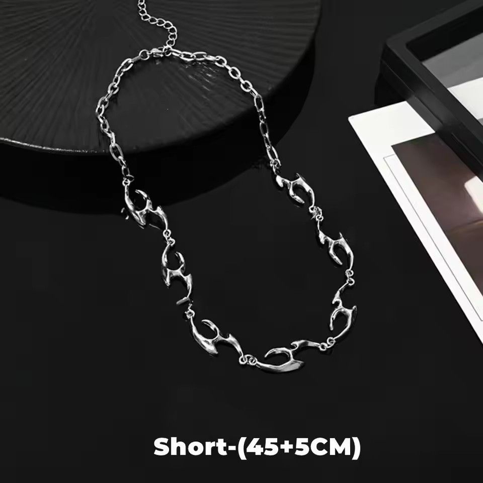 New Trend Irregular Titanium Steel Necklace For Man Luxury Collar Chain Unisex Jewelry Street Hip Hop Accessories Wholesale