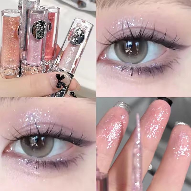 Balletism Liquid Eyeshadow Liquid Fine Shimmer High Light Eyeshadow delicate everything with influencer view 8