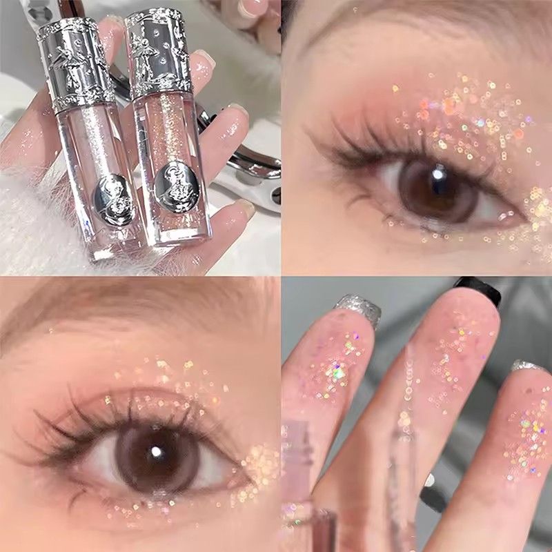 Balletism Liquid Eyeshadow Liquid Fine Shimmer High Light Eyeshadow delicate everything with influencer view 7
