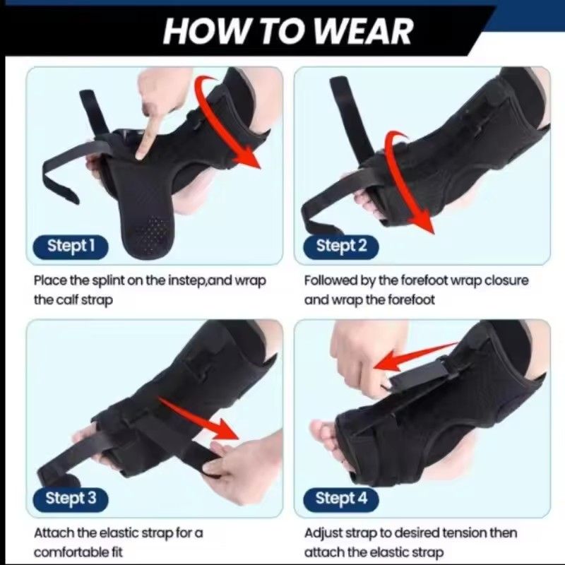 1PC Plantar Fasciitis Night Splint Adjustable Ankle Brace Foot Drop Brace for Plantar Fasciitis Arch Foot Pain Achilles banket