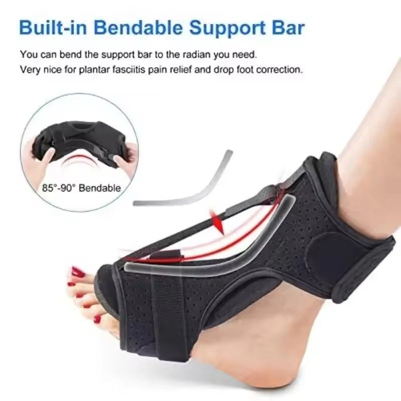 1PC Plantar Fasciitis Night Splint Adjustable Ankle Brace Foot Drop Brace for Plantar Fasciitis Arch Foot Pain Achilles banket