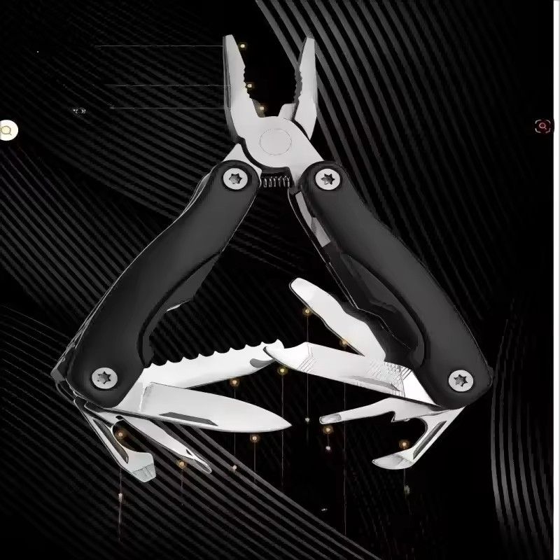 Camping Gear Outdoor Survival Stainless Steel 9 In 1 Portable Multi Tool Plier Camping Accessories Portable