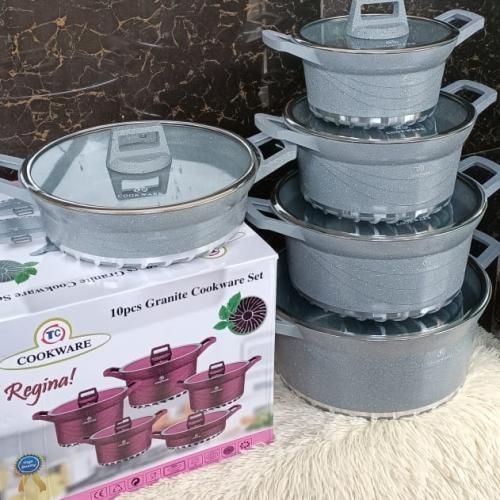 10pcs Heavy Granite Nonstick Cooking Pots Sufuria Set