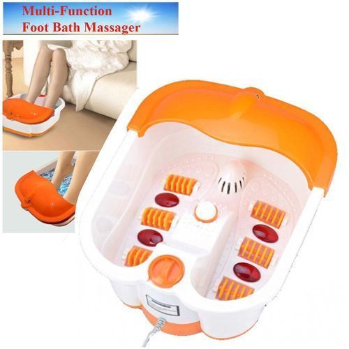 Electric Foot Bath Massager with Vibration ,Heat Therapy | Spa Pedicure Basin for Relaxation, Circulation, and Pain Relief
