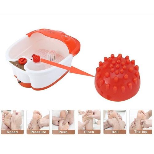 Electric Foot Bath Massager with Vibration ,Heat Therapy | Spa Pedicure Basin for Relaxation, Circulation, and Pain Relief